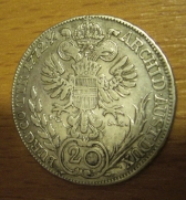 20 krejcar  1772, Wien, 1/1-
