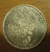 20 krejcar  1776 Wien, 1/1-