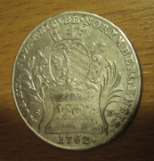 20 krejcar  1762 Norimberg, 1/1-