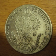 20 krejcar  1787 F, 1/1-   R!