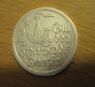 2 Gulden, Gdaňsk (Danzig), 1923, 1/1 RR!! 2 Gulden, Gdaňsk (Danzig), 1923, 1/1 RR!!